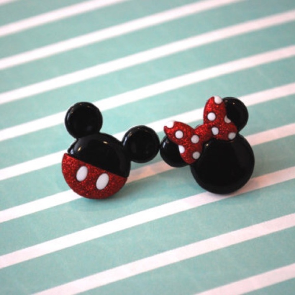 Mickey and Minnie Mouse Earrings - Mickey Mouse